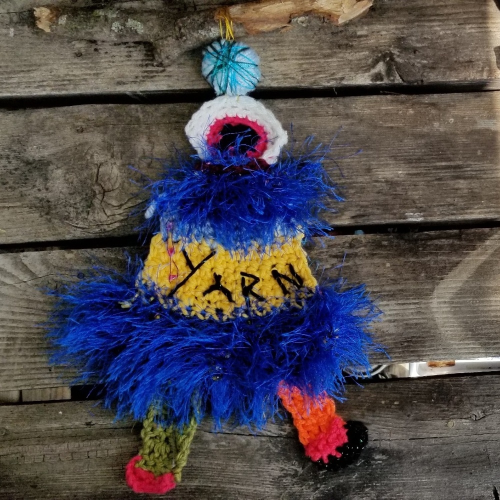 Yarn Art Doll Crochet Handmade Fiber Art